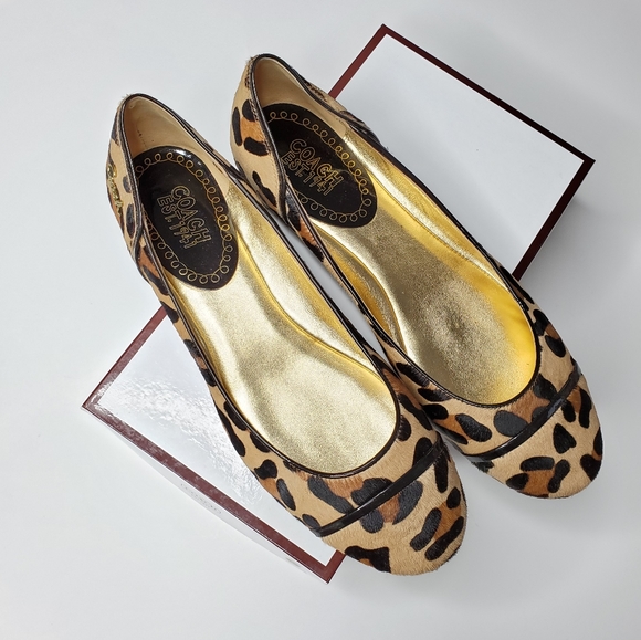 Coach Shoes - Coach || Randy Cheetah Leopard Calf Hair Flats